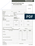 Honeywell Application Form - ACS