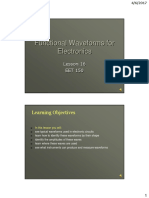 Functional Waveforms For Electronics: Learning Objectives