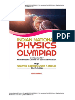 Indian National Physics Olympiad Arihant Sourabh Chapter 1 Particle Mathematics or Particle Mechanics D C Pandey NSEP INPhO IPO IPhO Conducted by HBCSE Homi Bhabha Center Science Education