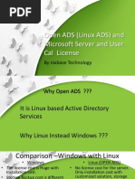 Open ADS (Linux ADS) and Microsoft Server and User Cal License