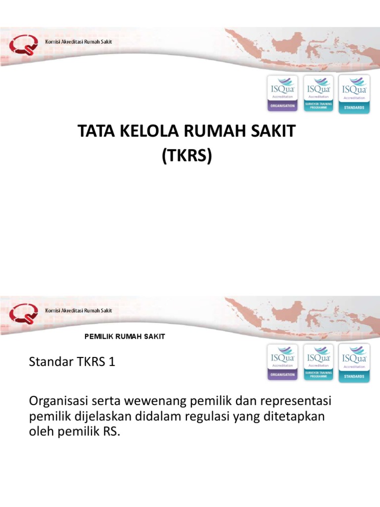 Tata Kelola Rumah Sakit dan TKRS | PDF | Bisnis | Hukum