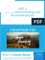 Unit 3 Science and Technology and The Human Person