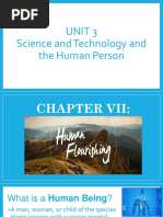 Unit 3 Science and Technology and The Human Person