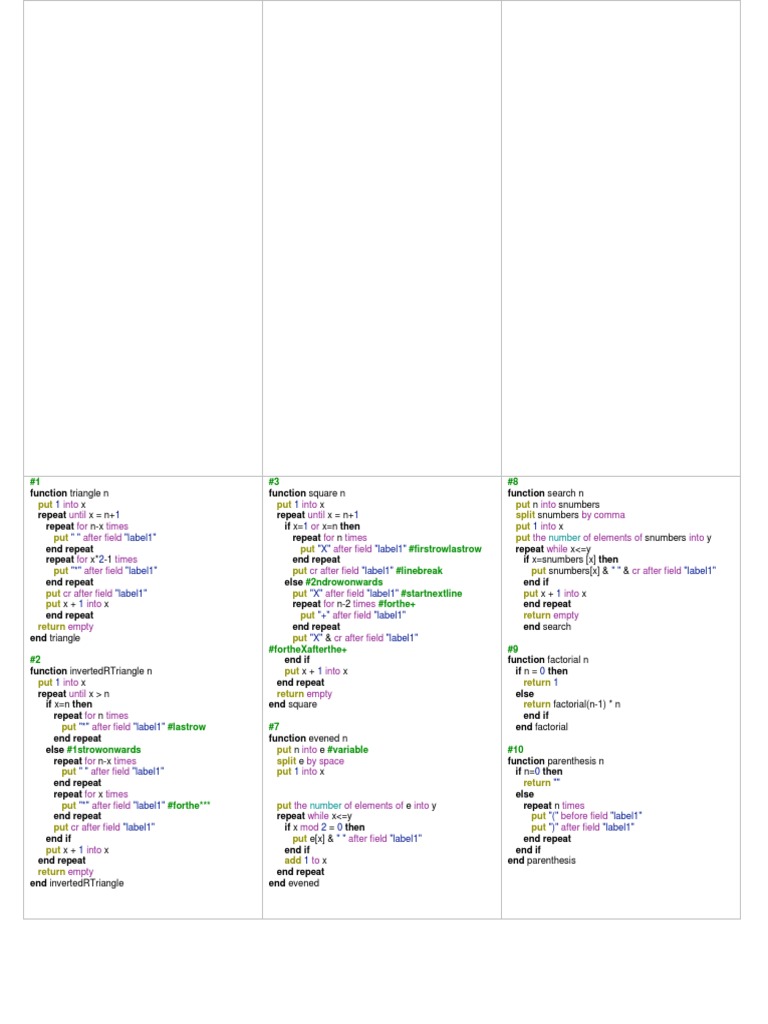 Coding Cheat Sheet | PDF | Punctuation | Computer Programming