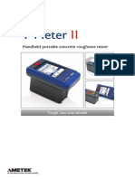 T-Meter: Handheld Portable Concrete Roughness Tester