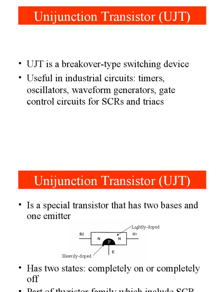 Unijunction Transistor PDF Electrical Resistance And Conductance