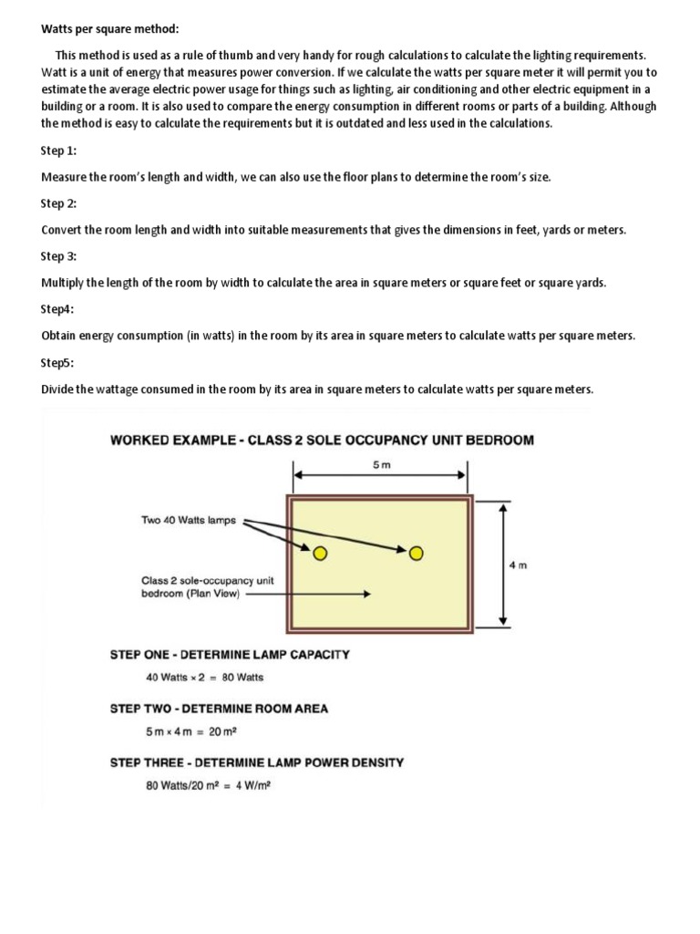Watts Per Square Meter PDF