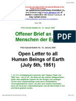 Open Letter To All Human Beings of Earth (July 5th, 1951) PDF