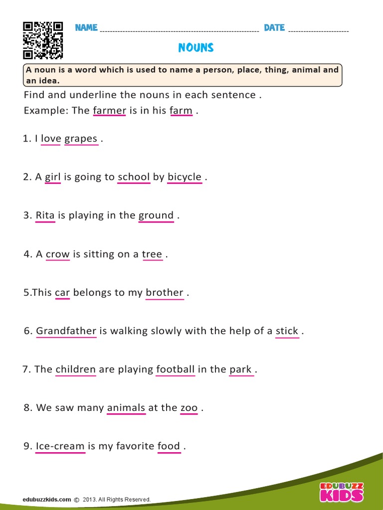 Nouns A Noun Is A Word Which Is Used To Name A Person, Place, Thing