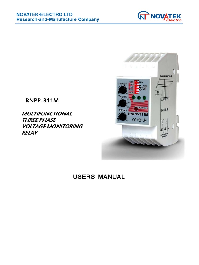RNPP-311M - EN Phase Failure | PDF | Power Supply | Switch