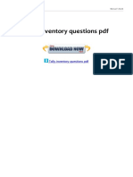 Tally Inventory Questions PDF