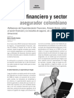 Sistema Financiero y Sector: Asegurador Colombiano