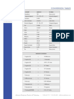 Conversion Tables: Universal Photonics