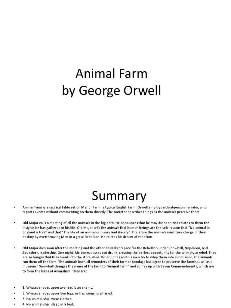 Animal Farm by George Orwell | PDF