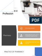 Pharmacy As A Profession Rev1