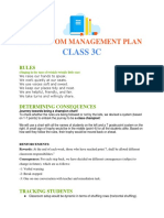 Class 3C: Classroom Management Plan