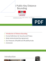 Efficient Public-Key Distance Bounding: Handan Kilinç and Serge Vaudenay