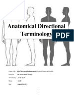 Anatomical Directional Terminology