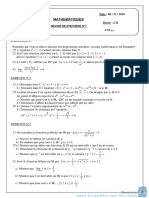 Devoir de Synthèse N°1 2010 2011 (Bourguiba Monastir)