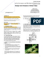 A Review On Design and Analysis of Shear Clips