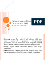 Pemrograman Berbasis Objek Pada PHP