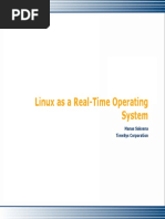 Linux As A Real-Time Operating System: Manas Saksena Timesys Corporation