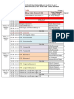 Jadwal Semester 1