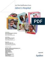Boston Children's Hospital: Institutional Master Plan Notification Form