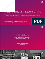 Ericsson at MWC 2015 ": We Enable Change-Makers"