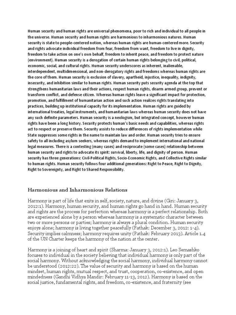 Human Security and Human Rights PDF Human Security Human Rights