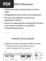 CMOS Fabrication: Fabrication and Layout Slide 1