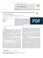 The Effect of Pulp Bubble Size On The Dynamic Froth Stability Measurement