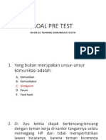 Soal Pre Test Dan Post Test Komunikasi Efektif Dengan Kunci