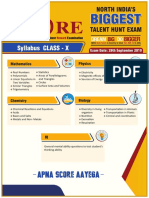 Score Class Room Syllabus Class10