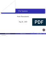 File Systems: Kedar Ramachandra