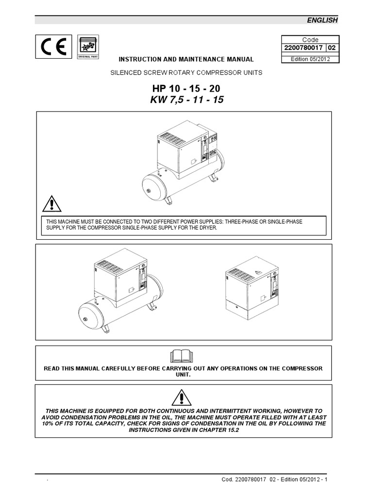 Chicago Pneumatic Air Compressor Instruction and Maintenance Manual 6758900 01 PDF PDF