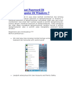 Cara Membuat Password Di Laptop