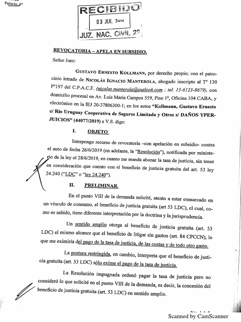 Apela Beneficio PDF | PDF