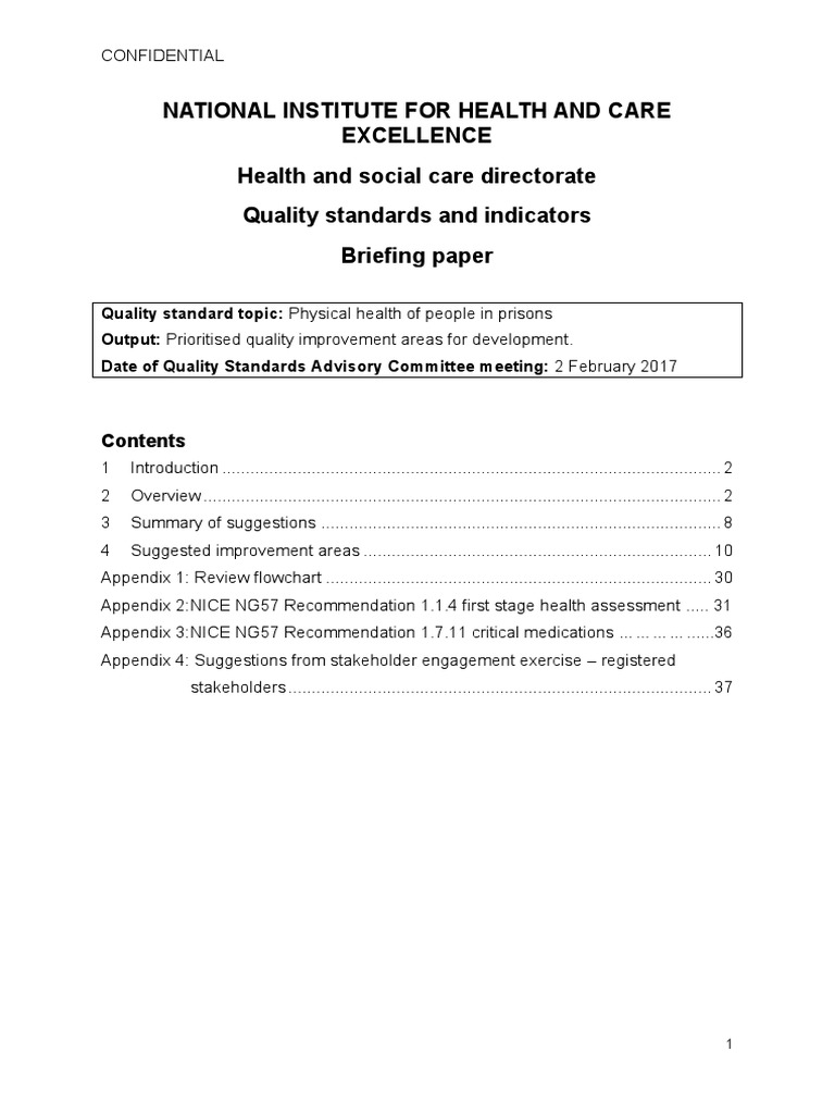 Quality Improvement in Prison Health | PDF | Sexually Transmitted ...