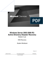 Windows Server 2003-2008 R2: Active Directory Disaster Recovery