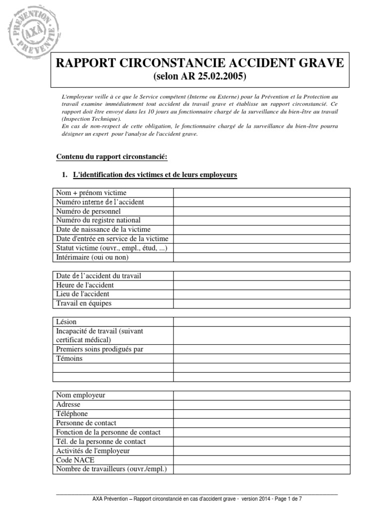 accidenttravail_rapportcirconstancie_fr.pdf  Prophylaxie  Bienêtre