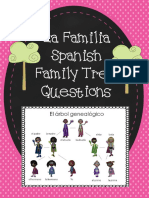 Lafamilia Spanish Family Tree Questions Worksheet