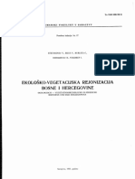 Ekolosko-Vegetacijska Rejonizacija Bosne I Hercegovine PDF