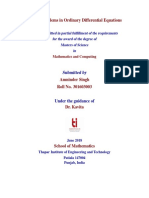 Inverse Problems in Ordinary Differential Equations: Submitted by