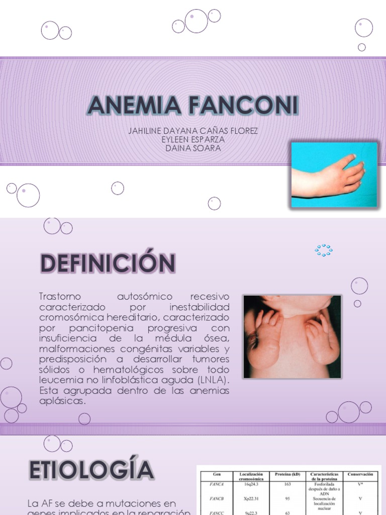 Anemia Fanconi PDF Sangre Medicina CLINICA