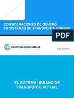 Consideraciones de Género en Sistemas de Transporte Urbano