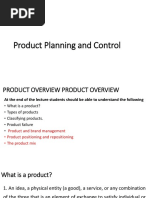 Product Planning and Control