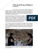 Visita Da Professora Ana Pizarro Da Universidade de Santiago de Chile Aos Centros de Ciências e Saberes Na Cidade de Manaus