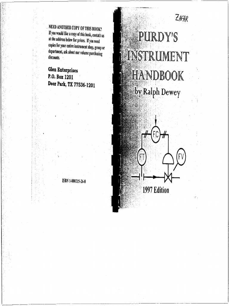 Purdys Instrument Mini Handbook | PDF