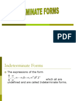 Indeterminate Forms